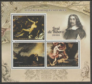 Madagascar 2015 Baraque Painters - Jose de Ribera perf sheetlet containing 3 values unmounted mint