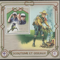 Congo 2015 Scouts & Birds perf m/sheetlet #1 containing one value unmounted mint