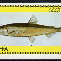 Staffa 1979 Fish #04 (Smelt) imperf,souvenir sheet (£1 value) unmounted mint