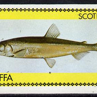 Staffa 1979 Fish #04 (Smelt) imperf,souvenir sheet (£1 value) unmounted mint