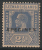 Leeward Islands 1921 KG5 Multiple Script 2.5d carmine overprinted SPECIMEN toned but only about 400 produced SG 67s