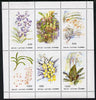 Batum 1996 Orchids sheetlet containing complete set of 6 unmounted mint