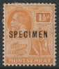 Montserrat 1922 KG5 Multiple Script 1.5d overprinted SPECIMEN with gum and only about 400 produced SG 67s
