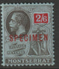Montserrat 1916 KG5 MCA 2s6d overprinted SPECIMEN with gum and only about 400 produced SG 58s