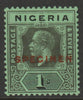 Nigeria 1921 KG5 Multiple Script 1s overprinted SPECIMEN with gum and only about 400 produced SG 26s