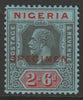 Nigeria 1921 KG5 Multiple Script 2s6d overprinted SPECIMEN with gum and only about 400 produced SG 27s