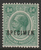 Nyasaland 1921 KG5 Multiple Script 1/2d overprinted SPECIMEN with gum and only about 400 produced SG 100s