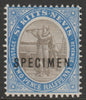 St Kitts-Nevis 1903 Columbus & Medicinal Spring Issue Crown CA 2.5d overprinted SPECIMEN with gum, only 750 produced SG 4s