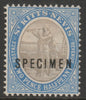 St Kitts-Nevis 1903 Columbus & Medicinal Spring Issue Crown CA 2.5d overprinted SPECIMEN fine with gum, only 750 produced SG 4s