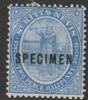 St Kitts-Nevis 1905 Columbus & Medicinal Spring Issue MCA 2.5d overprinted SPECIMEN fine with gum, only 750 produced SG 17s