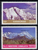 Pakistan 1985 Mountain Peaks #2 set of 2 unmounted mint, SG 674-75*
