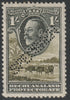 Bechuanaland 1932 KG5 Baobab Tree 1s perforated SPECIMEN with gum and just over 400 produced SG 105s