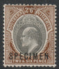 Southern Nigeria 1903 KE7 Crown CA 2s6d overprinted SPECIMEN with gum and only about 750 produced SG 17s