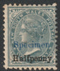 New South Wales 1891 QV Surcharged 1/2d on 1d overprinted SPECIMEN,some gum but foxed, SG 266s