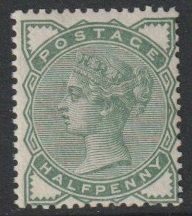 Great Britain 1880 QV 1/2d green wmk Imperial Crown very lightly mounted mint SG 164