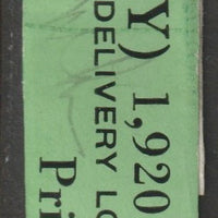 Great Britain 1937 KG6 Dark Colours 1/2d green a fine unmounted mint coil (Y) leader,(1) with 3 stamps attached