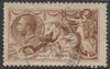 Great Britain 1915 Seahorse 2s6d yellow-brown by De La Rue well centred with good perfs and light parcel cancel SG 406