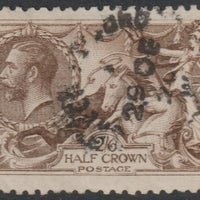 Great Britain 1918 Seahorse 2s6d by Bradbury Wilkinson centred to NE,good used