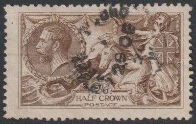 Great Britain 1918 Seahorse 2s6d by Bradbury Wilkinson centred to NE,good used