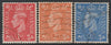 Great Britain 1941 KG6 Light Colours 1d, 2d & 2.5d with sideways wmk good used