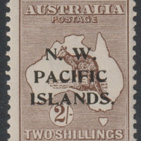 New Guinea 1918 NWPI opt on Roo 2s brown mounted mint SG115