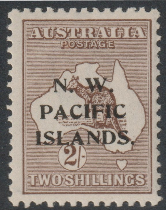 New Guinea 1918 NWPI opt on Roo 2s brown mounted mint SG115