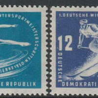 Germany - East 1950 First Winter Sports Meeting set of 2 unmounted mint, SG E5-6