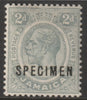 Jamaica 1912 KG5 2d overprinted SPECIMEN with ME Flaws (position 44) with gum