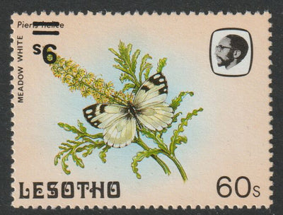Lesotho 1986-88 Meadow White Provisional 9s on 60s unmounted mint with surch inverted, SG 723c