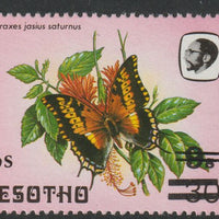 Lesotho 1986-88 Foxy Charaxes Provisional 3s on 9s on 60s unmounted mint with 3s surch doubled, SG 734var