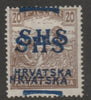 Yugoslavia - Croatia 1918 Harvesters 20f with Hrvatska SHS opt doubled, mounted mint SG 62var