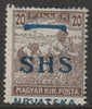 Yugoslavia - Croatia 1918 Harvesters 20f with Hrvatska SHS opt misplaced, mounted mint SG 62var