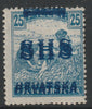 Yugoslavia - Croatia 1918 Harvesters 25f with Hrvatska SHS opt doubled, mounted mint SG 63var