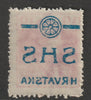 Yugoslavia - Croatia 1918 King Charles 10f with superb off-set on reverse, unmounted mint SG 74var