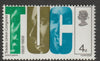Great Britain 1968 Anniversaries 4d TUC single with shift of blue so U and C are touching, unmounted mint