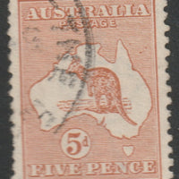 Australia 1913 Roo 5d chestnut good used, SG8