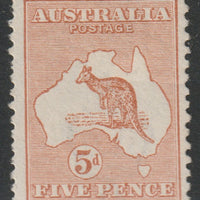 Australia 1913 Roo 5d chestnut mounted mint, SG8