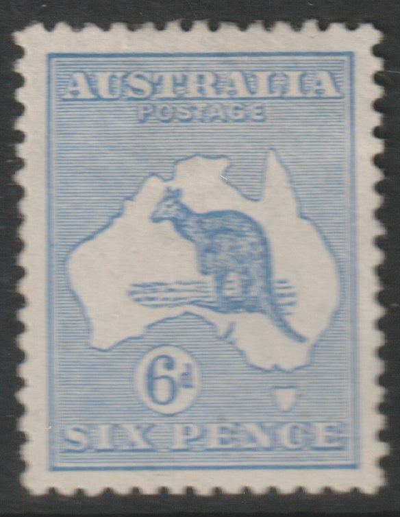 Australia 1913 Roo 6d ultramarine mounted mint, well centred, SG9