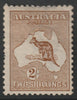 Australia 1913 Roo 2s brown mounted mint, centred to right, SG12