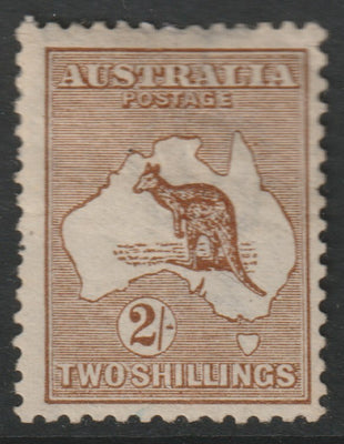 Australia 1913 Roo 2s brown mounted mint, centred to right, SG12