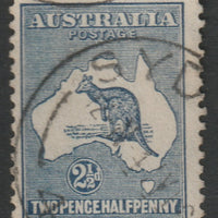 Australia 1915 Roo 2.5d,indigo die II cds used, SG25