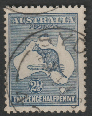 Australia 1915 Roo 2.5d,indigo die II cds used, SG25