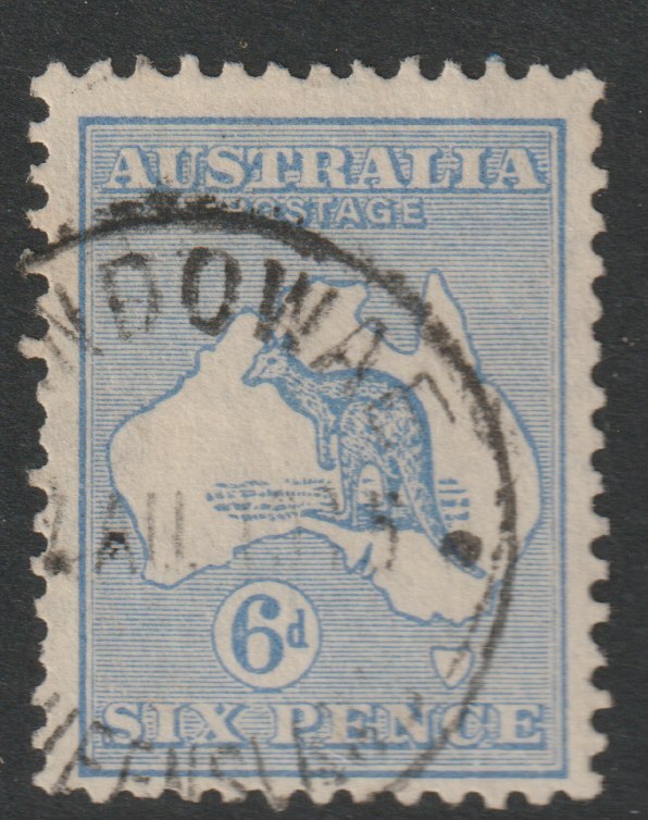 Australia 1915 Roo 6d ultramarine die II good cds used, SG26