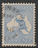 Australia 1915 Roo 6d bright blue die II good used, SG26a