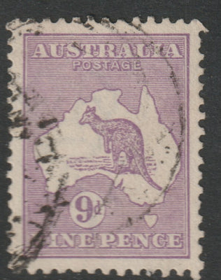 Australia 1915 Roo 9d violet die II good used, SG27