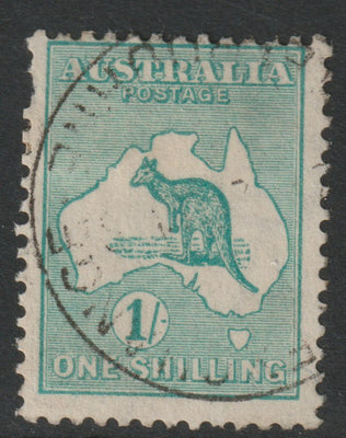 Australia 1915 Roo 1s blue-green die II good cds used, SG28