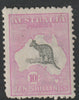 Australia 1915 Roo 10s grey & pink die II mounted mint centred low but good colour, SG43