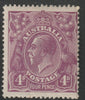 Australia 1918 KG5 4d violet mounted mint, SG64