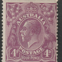 Australia 1918 KG5 4d violet mounted mint, SG64