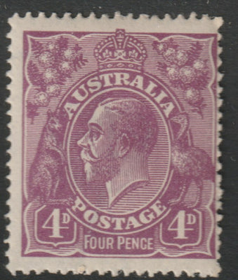Australia 1918 KG5 4d violet mounted mint, SG64
